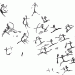 Spanish Levantine rock art from Les Dogues (Ares del Maestre, Castellón) showing a possible war scene (Porcar, 1953). Reproduced by permission of Museu de Prehistòria de València.